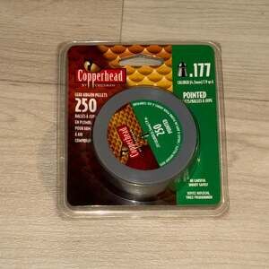 Crosman Copperhead .177 Caliber Pointed Lead Airgun Pellets, 250 Count